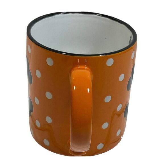 Halloween Cofee Tea Mug Cup Skull Crossbones Hair Bow Large BOO Spectrum Desi - Picture 3 of 9